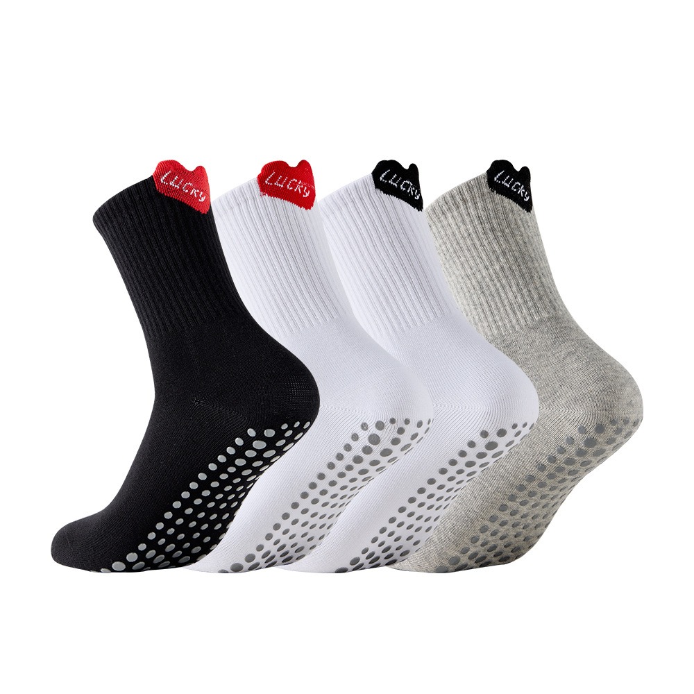 Yoga Fitness Women - Women's Mid-Calf Sport Socks Professional Anti-Slip