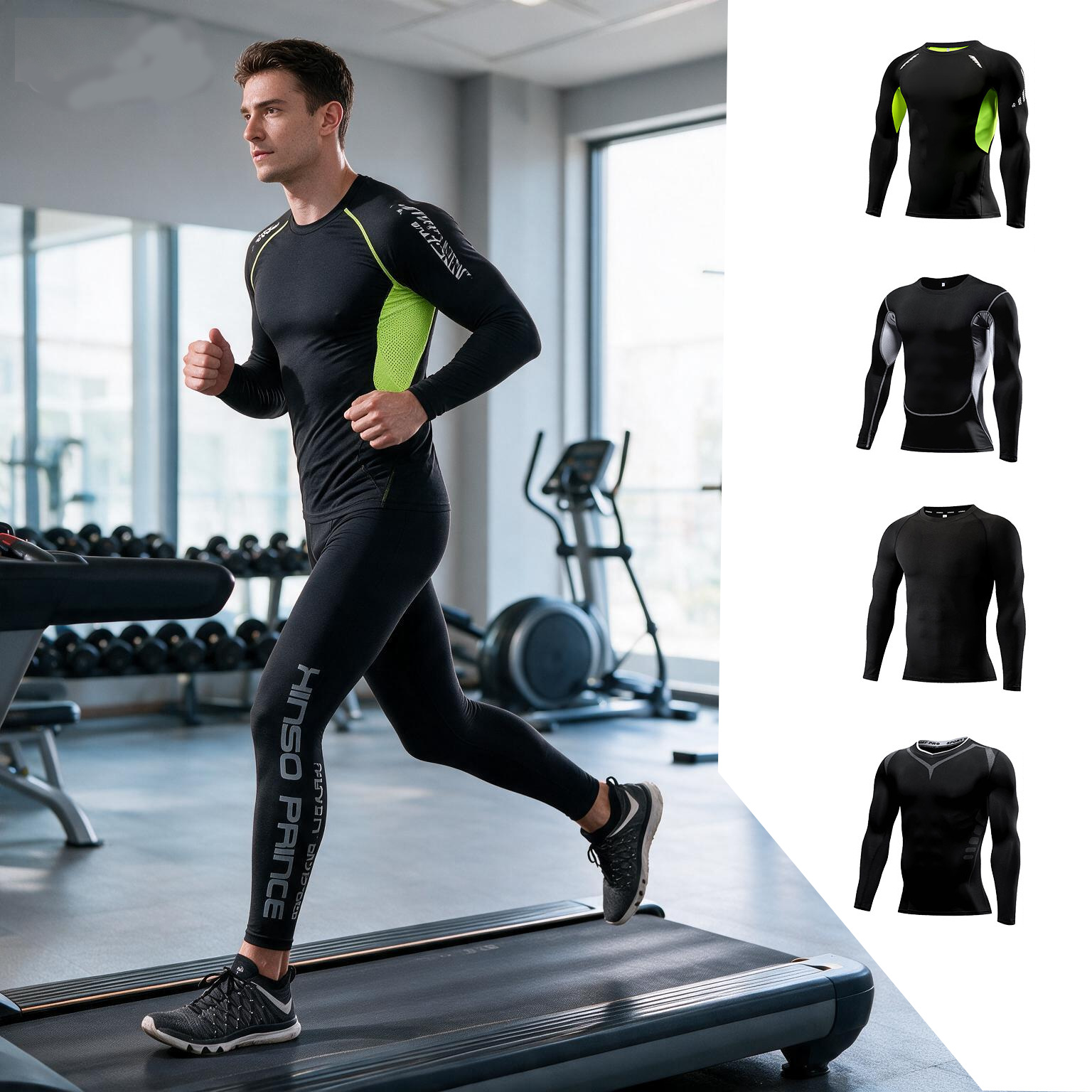 Yoga Fitness For Men - 2026 Men Compression Sportswear Suit,Elastic Training