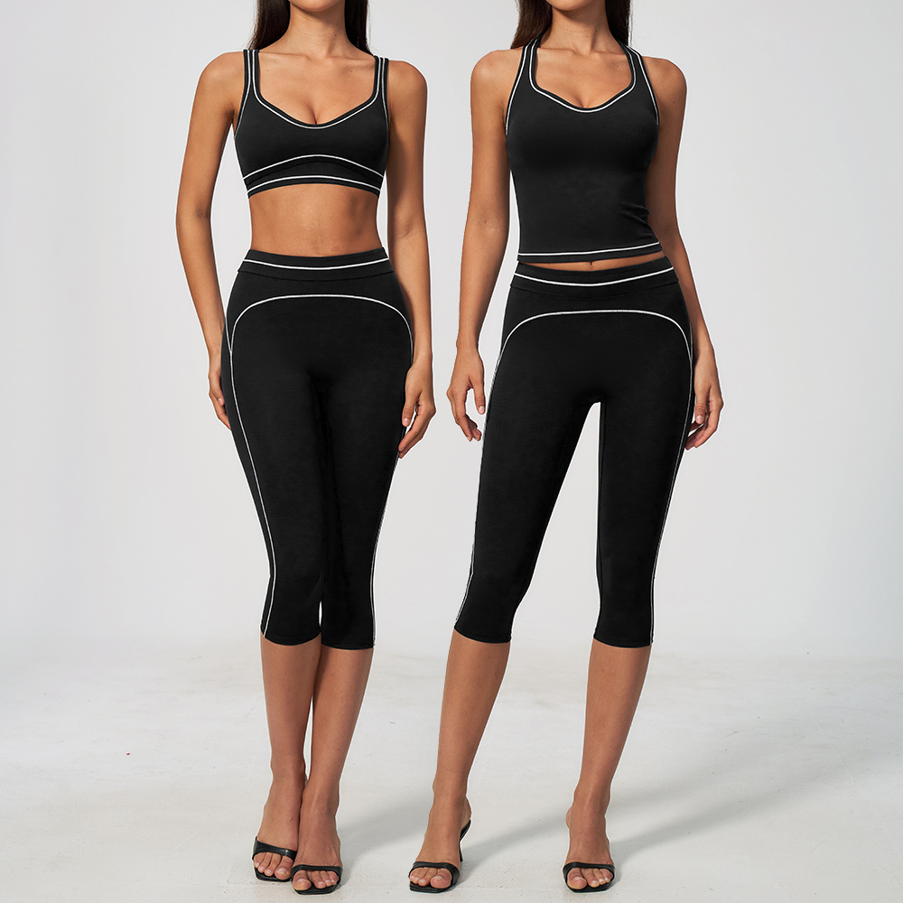 Women Contrast Stitch Racerbac - Yoga Fitness Class recension och pris