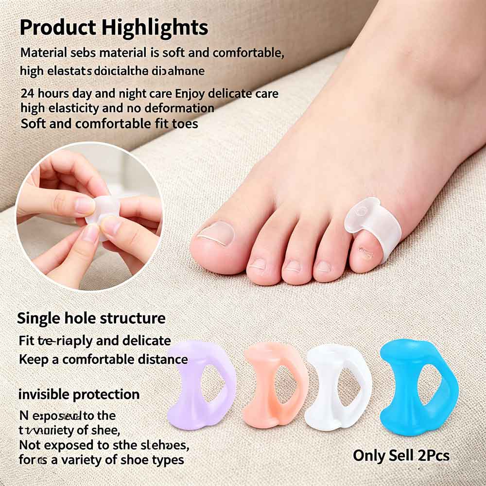 2pcs Silicone Toe Valgus Corre - Yoga Toe Separator recension och pris