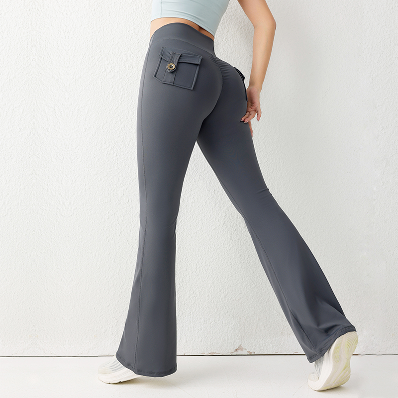 Solid Color Butt Lifting Gym F - Yoga Fitness Pants recension och pris