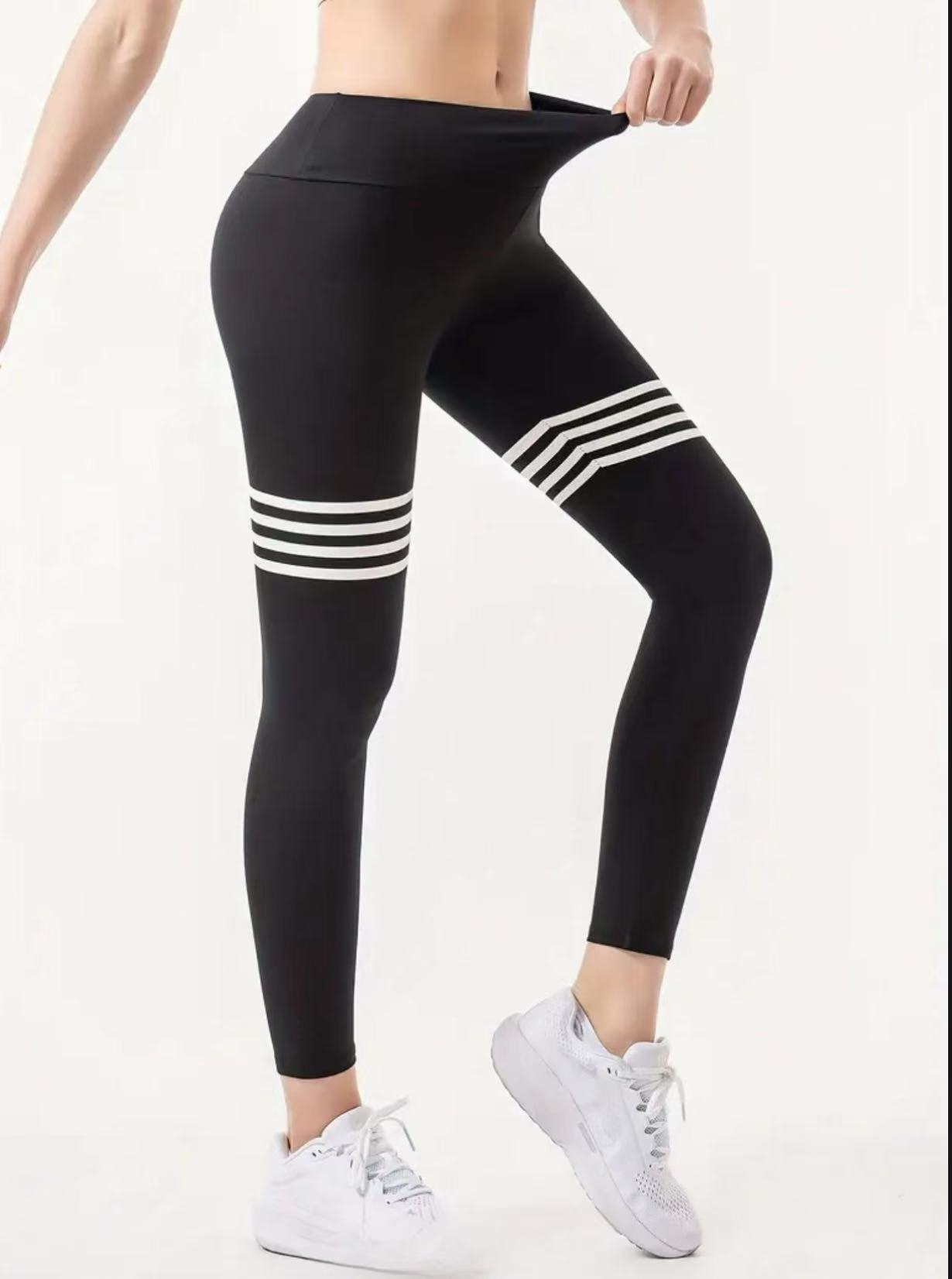 Letter Pattern High-Waisted Yo - Yoga Fitness Pants recension och pris