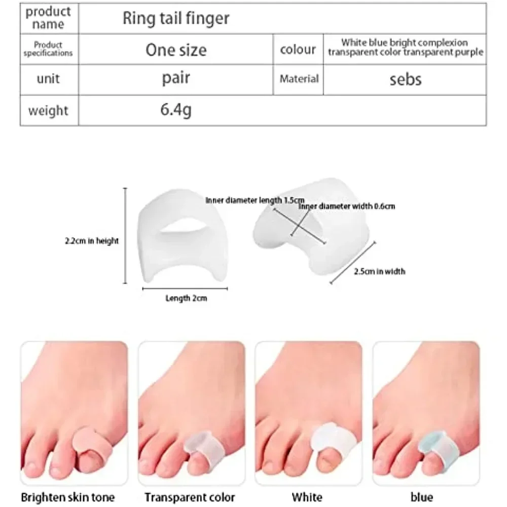 2pcs Silicone Toe Orthopedic S - Yoga Toe Separator recension och pris