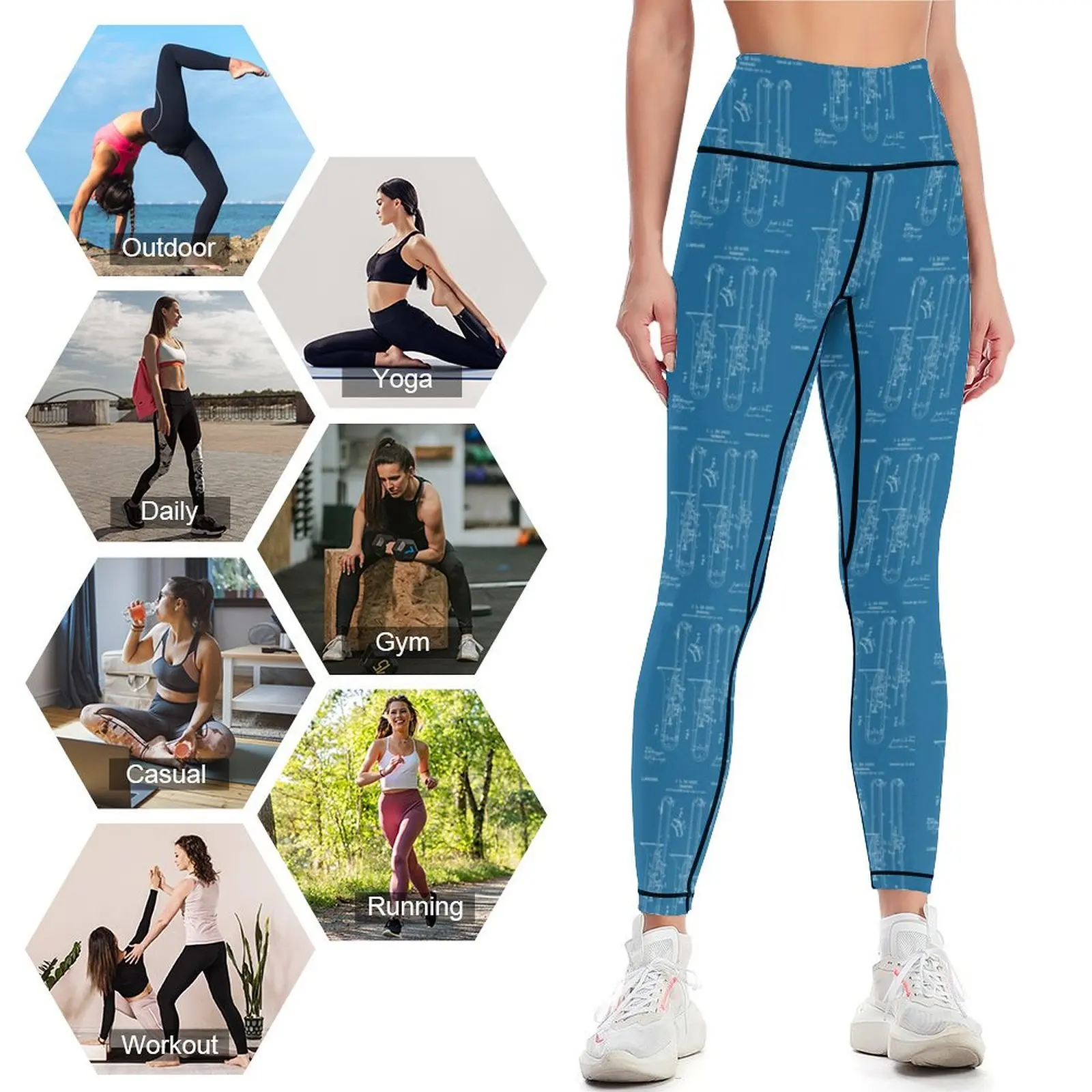 Trombone Patent Drawing - Whit - Yoga Fitness Drawing recension och pris