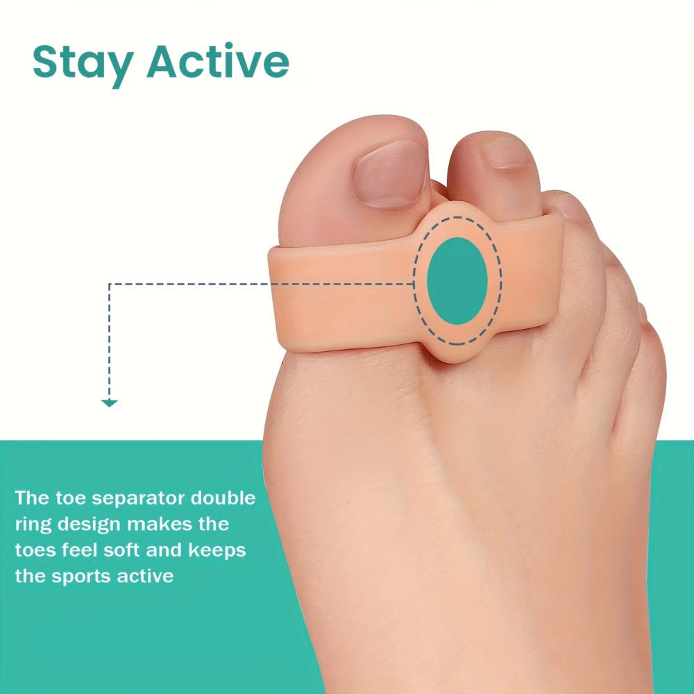 9-Piece Soft Silicone Toe Sepa - Yoga Toe Separator recension och pris