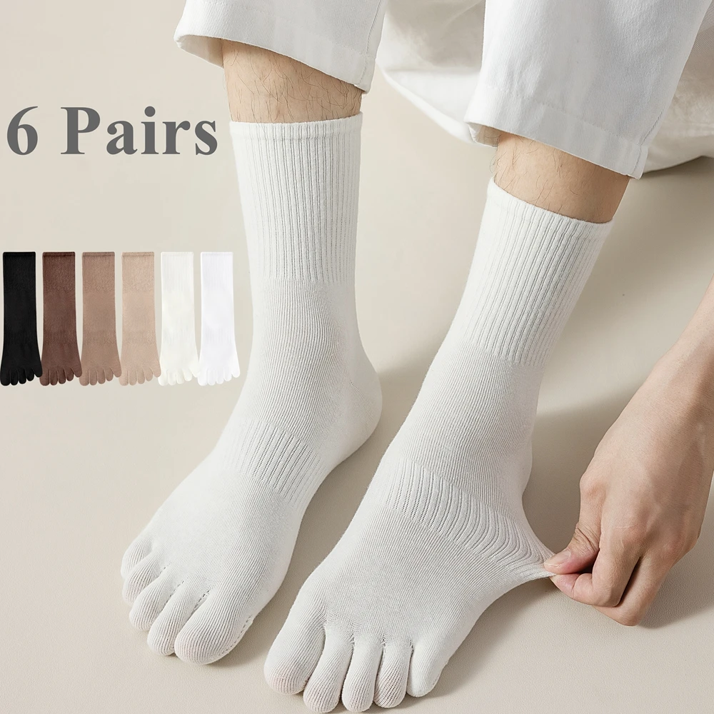 6 Pairs Men Socks with Separat - Yoga Toe Separator recension och pris