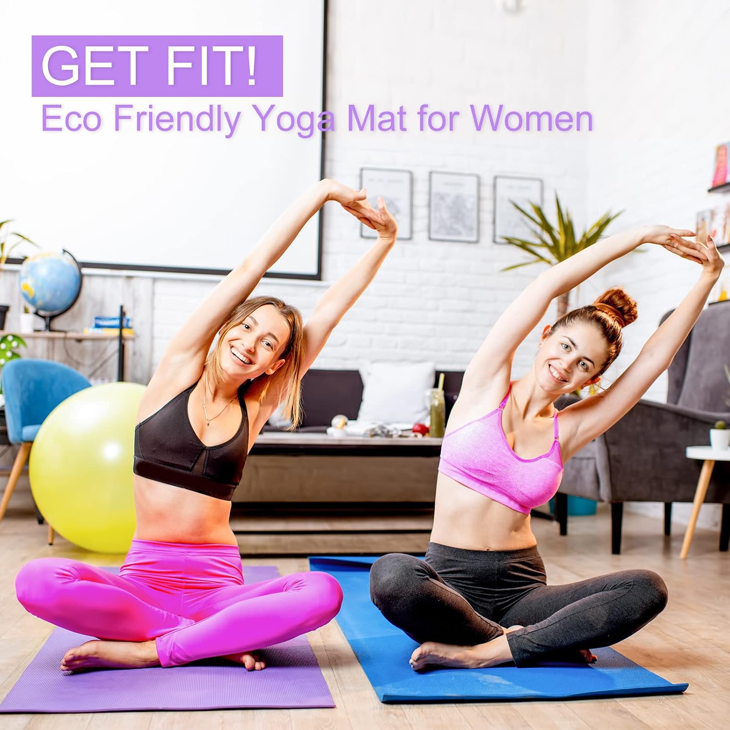 3 mm Thin Yoga Mats Lightweigh - Yoga Fitness Class recension och pris