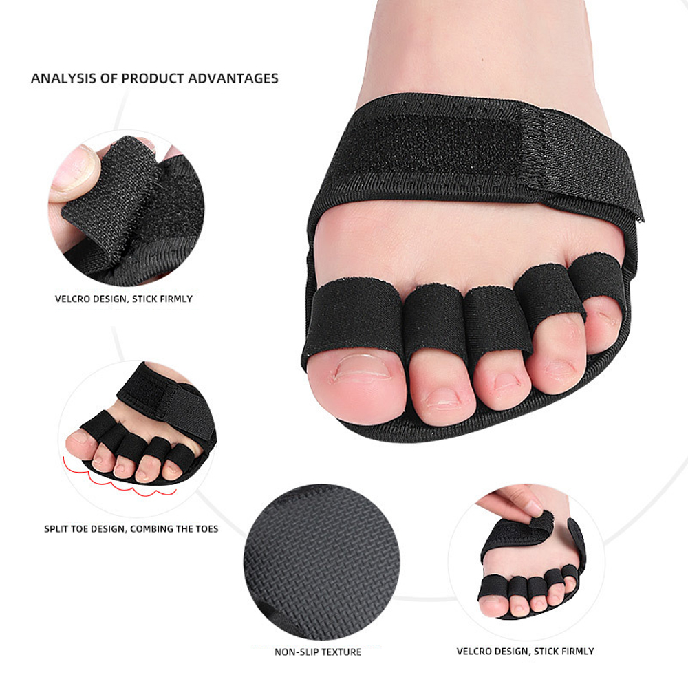 1 Pair Five-Finger Half-Palm Y - Yoga Toe Separator recension och pris