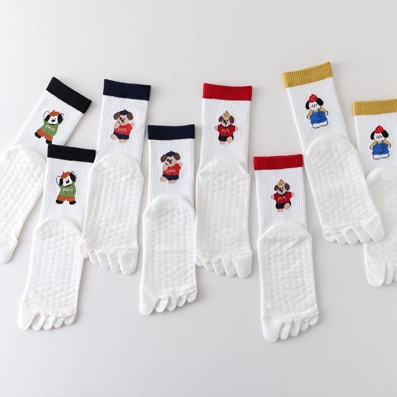 Cartoon 5-Toe Yoga Socks Non-S - Yoga Toe Separator recension och pris
